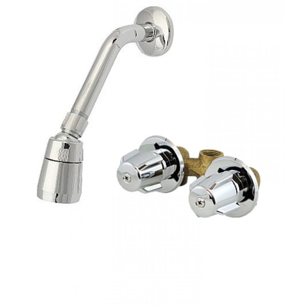 American Imaginations Wall Mount Stainless Steel Shower Kit In Chrome Color AI-34913
